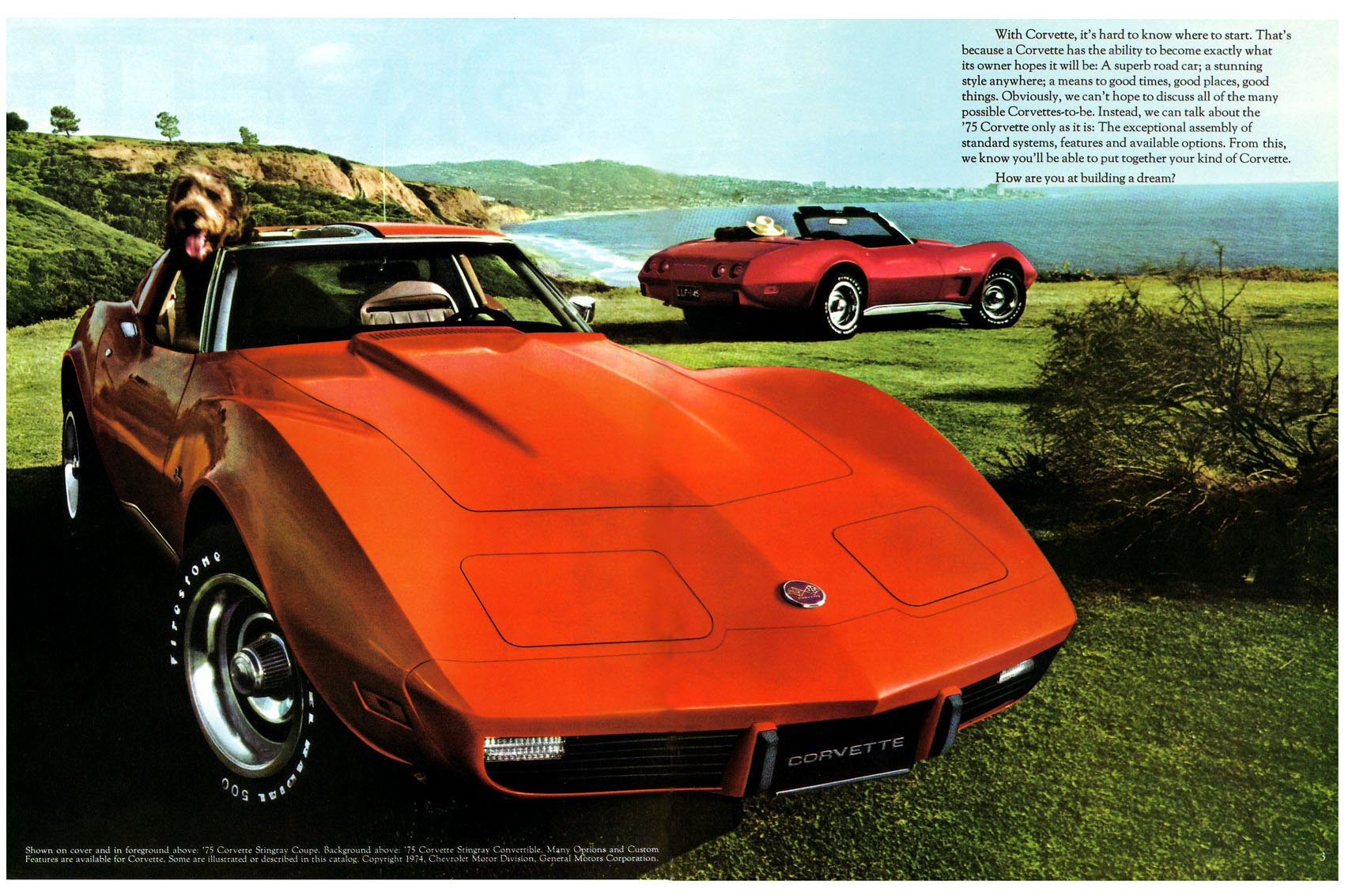 1975 Corvette Brochure Page 2
